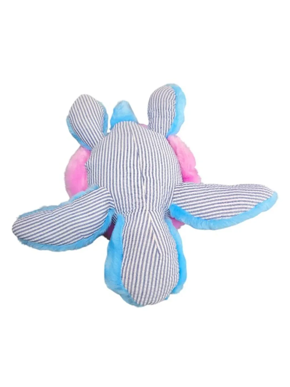 Preppy Pelican The Petting Zoo Sea Turtle Plush Teal Pink Seer Sucker Soft NWT